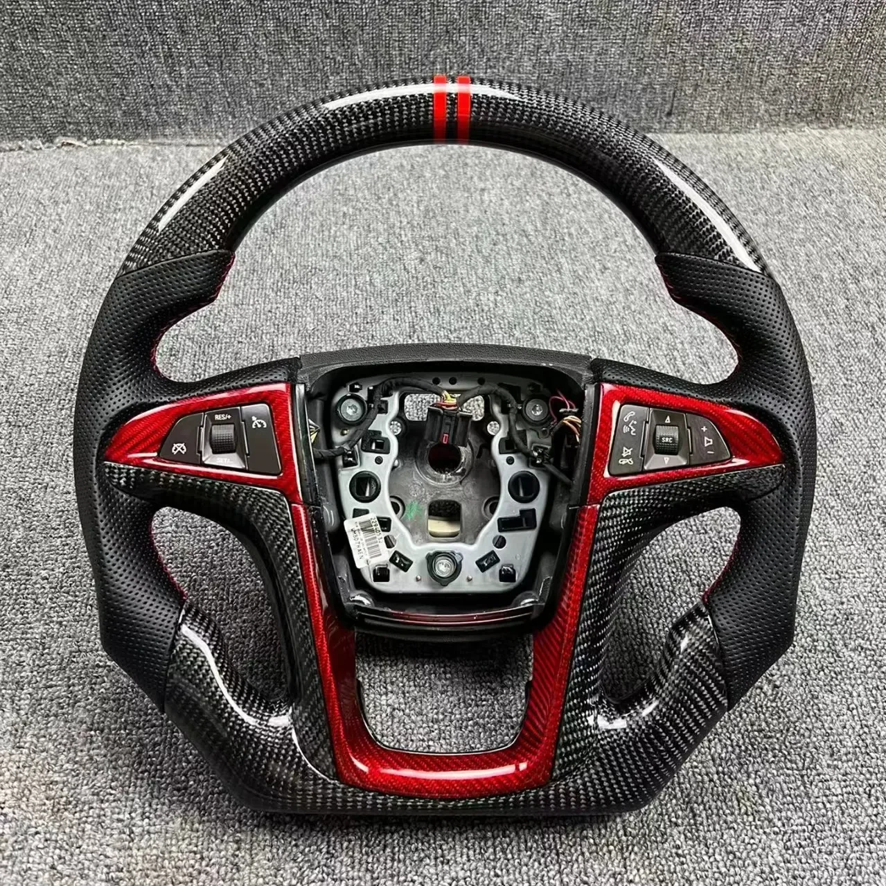 buick carbon fiber steering wheel - view 3