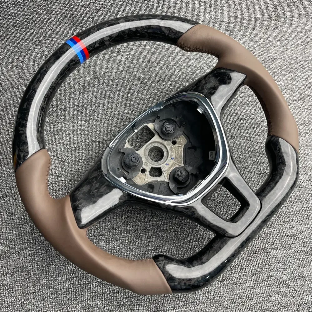 volkswagen golf carbon fiber steering wheel - view 2