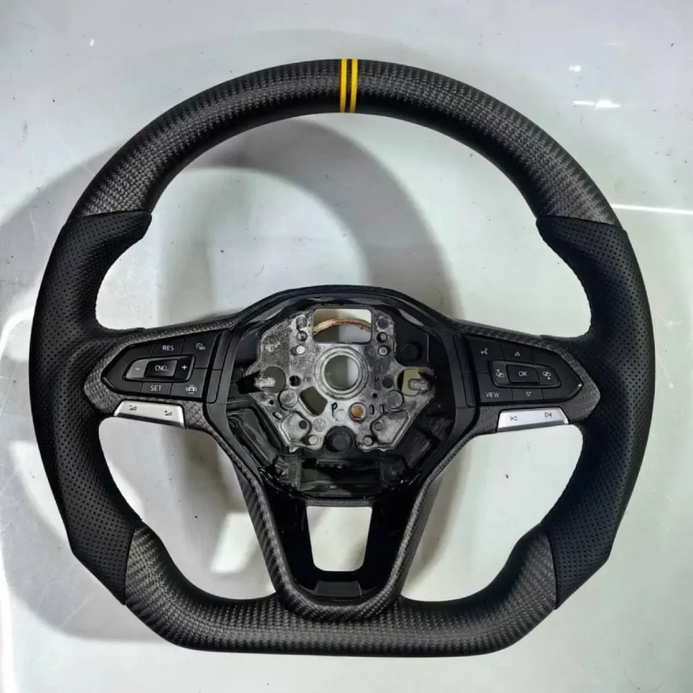 volkswagen golf carbon fiber steering wheel - view 4