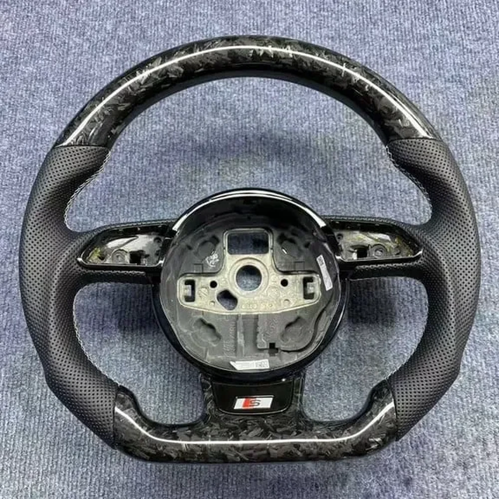 audi a4 carbon fiber steering wheel