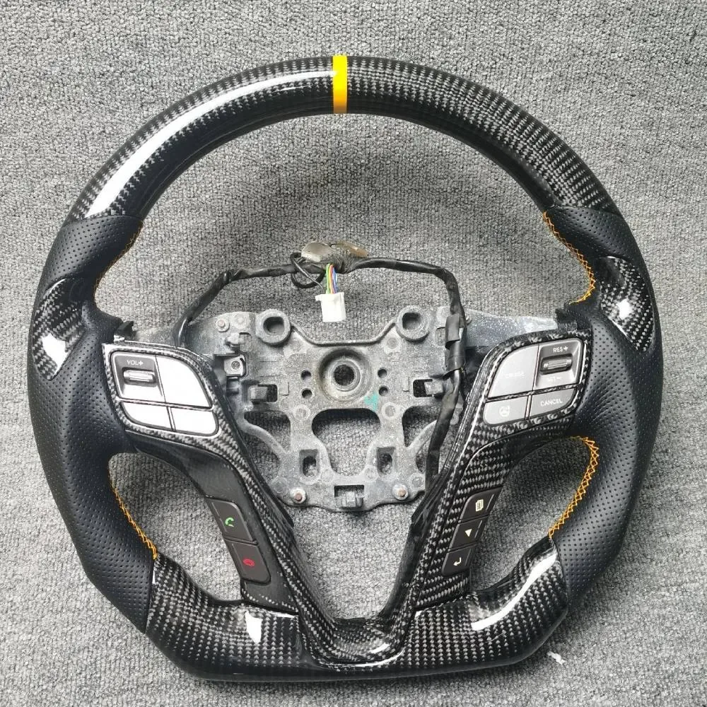 hyundai carbon fiber steering wheel - view 3