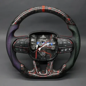 Forged Carbon Fiber Steering Wheel with LED for Dodge Challenger / Charger