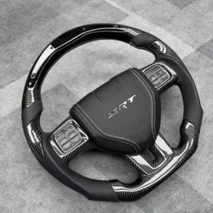 LED Carbon Fiber D-Shape Steering Wheel for Dodge Journey