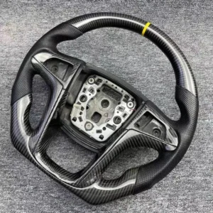 Custom Carbon fiber steering wheel with Leather side for Buick Lacrosse‌ Regal