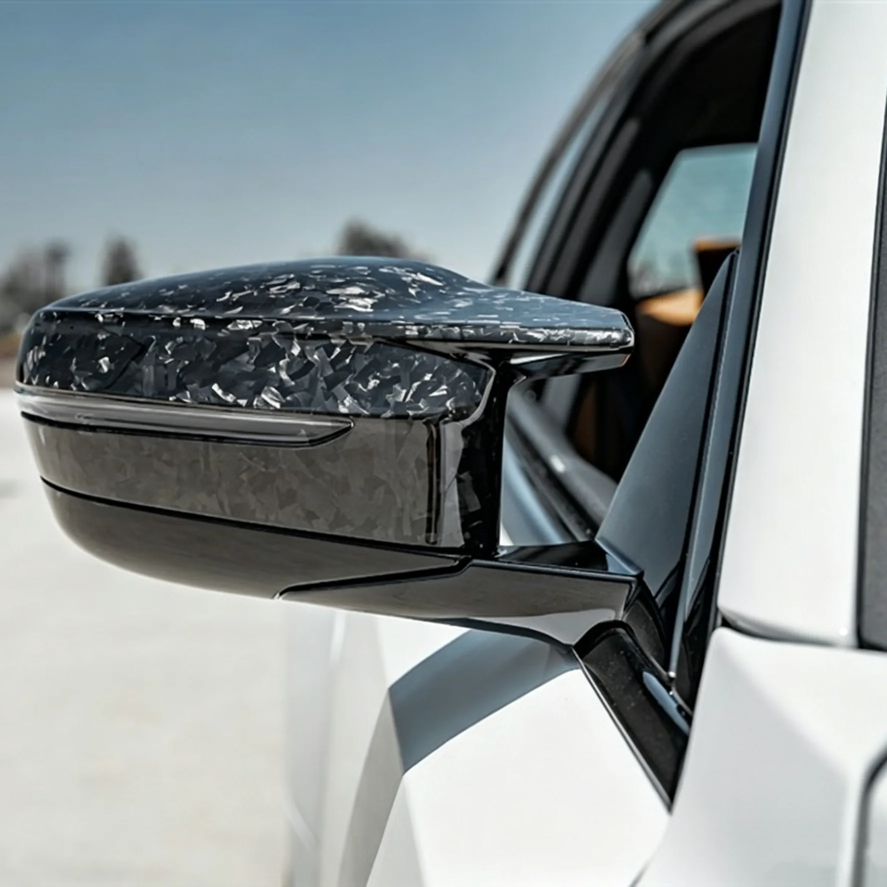 Forged Carbon Fiber Mirror Caps for BMW G8X - detail