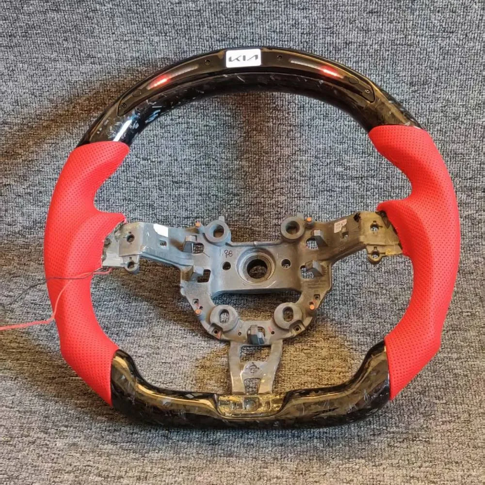 kia stinger carbon fiber steering wheel - view 3