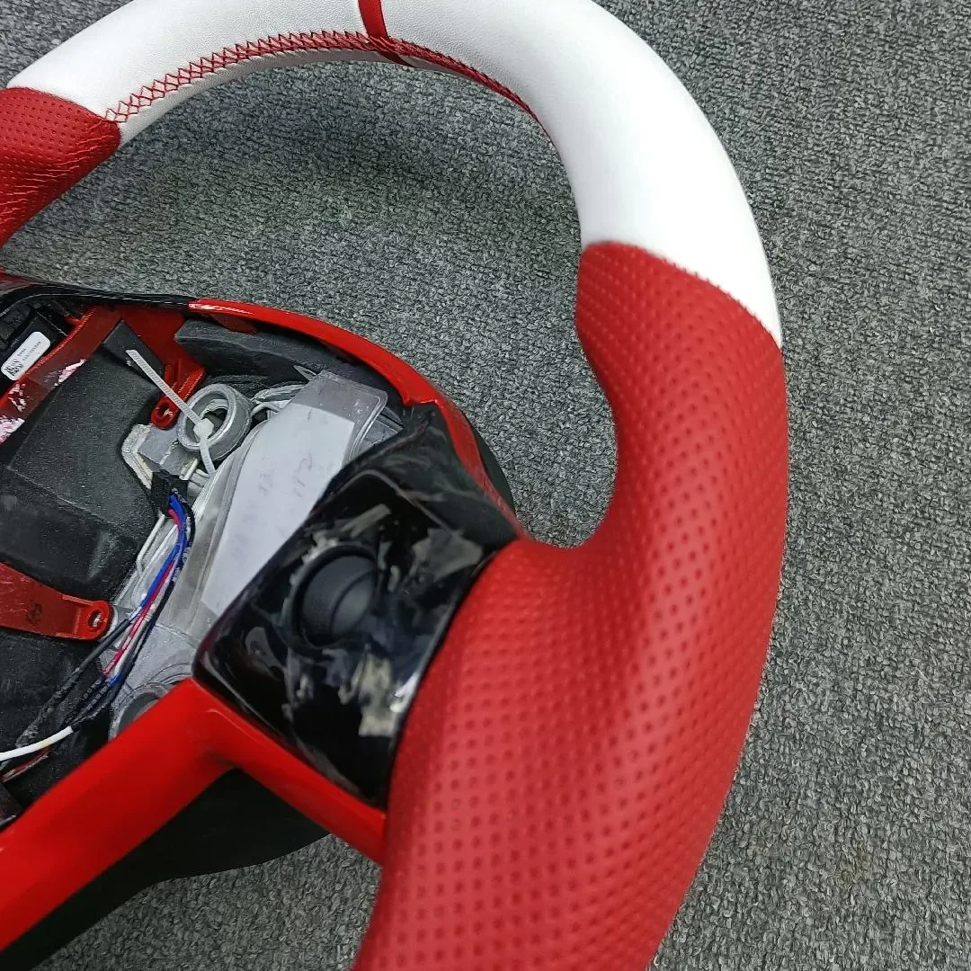 tesla carbon fiber steering wheel - view 2