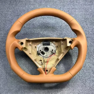 Modified shape genuine leather steering wheel by Yeedercar