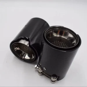 Dry Carbon Fiber Exhaust Tips with M Logo for BMW M3 M4