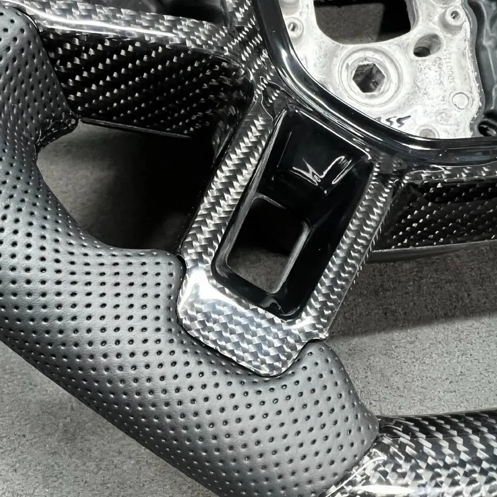 land rover defender carbon fiber steering wheel - view 2