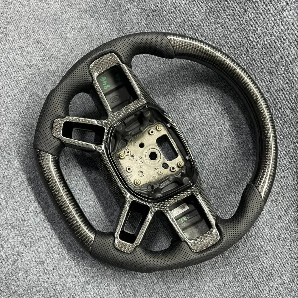 land rover defender carbon fiber steering wheel - view 3