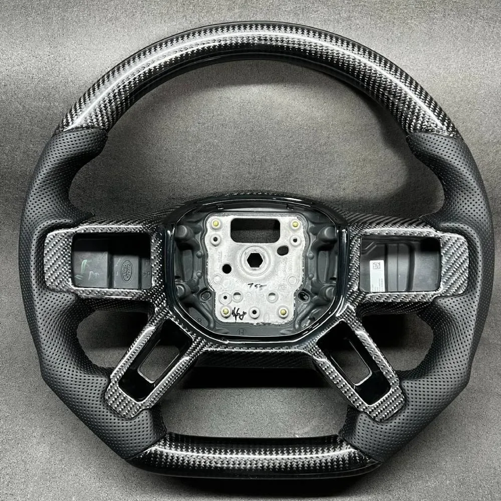 land rover defender carbon fiber steering wheel - view 4