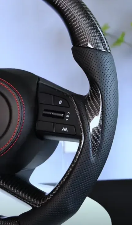 hyundai elantra carbon fiber steering wheel - view 4