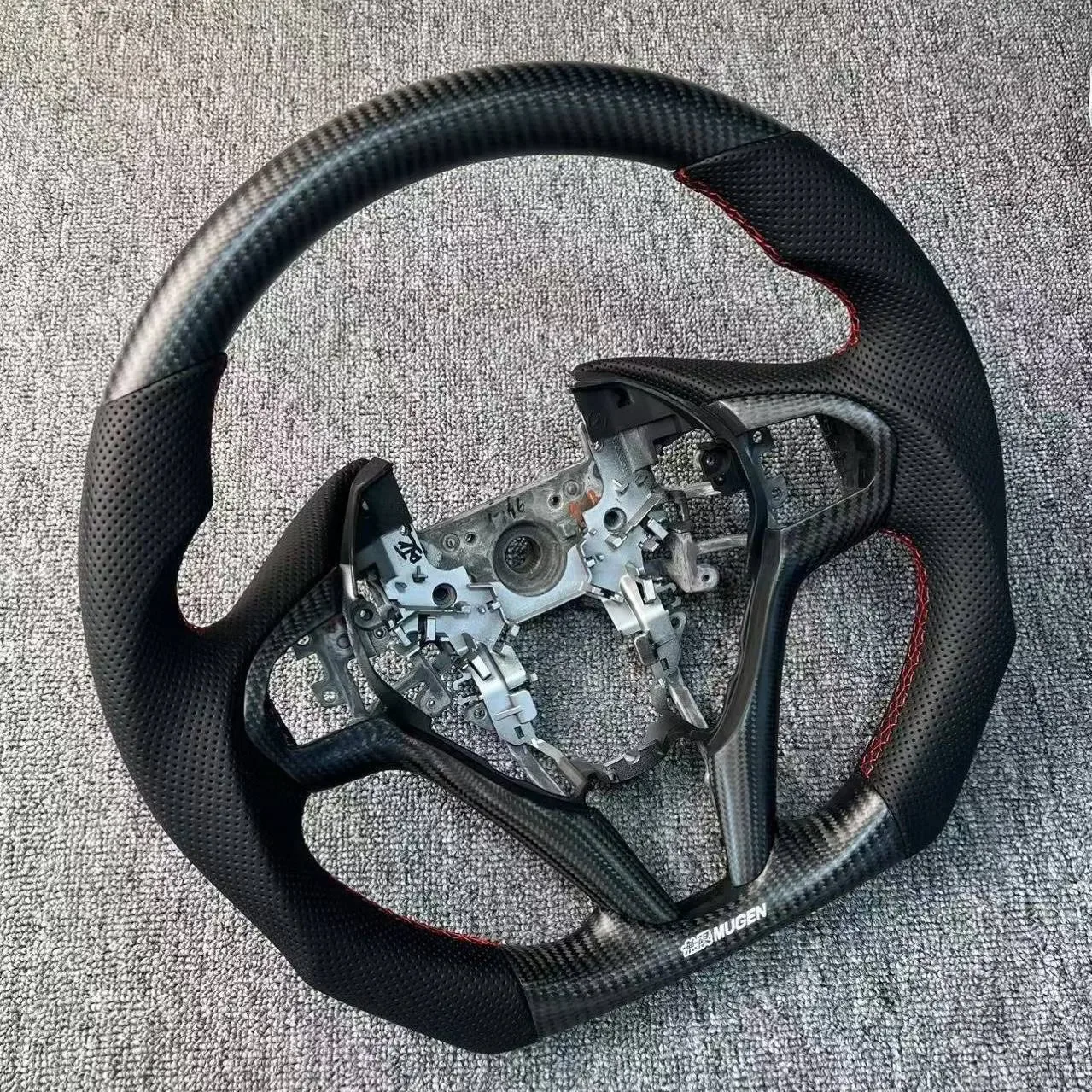 honda carbon fiber steering wheel - view 2