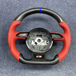 Custom Carbon Steering Wheel for Audi B8.5 A4 A5 S5 Q5 | Flat Bottom D-Shape | Yeedercar