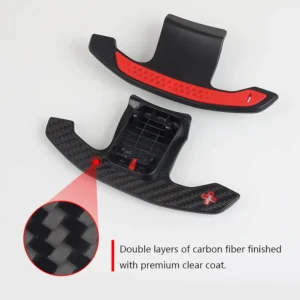 Carbon Fiber Pattern Extended Paddle Shift Covers for BMW G20 G30 F20 F30 F10 | Yeedercar