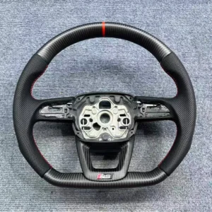 Custom Carbon Fiber Steering Wheel for Audi Q3 8U Q7 4M | Flat Bottom D-Shape | Yeedercar
