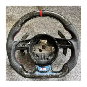 Forged Carbon Steering Wheel with Paddle Shifters for Audi B8.5 RS3 RS4 S4 S5 | Yeedercar