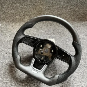 Custom Matte Carbon Steering Wheel for Audi B9 S4 S5 A4 A5 RS3 RS4 RS5 | Yeedercar - detail