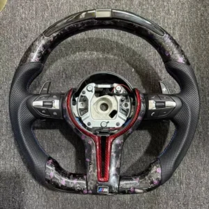 LED Forged carbon fiber steering wheel for BMW F series F30 F10 F88 F80 M3 M5 M4 M8 F01