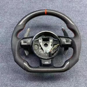Custom Full Gloss Carbon Steering Wheel for Audi R8 TT MK2 8J | Yeedercar
