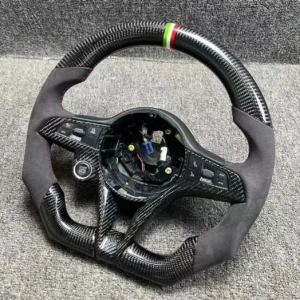 Custom Carbon fiber steering wheel with Alcantara side for Alfa Romeo Giulia Stelvio
