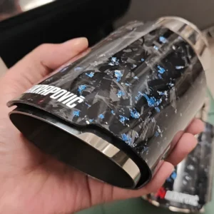 Universal Forged Carbon Fiber Exhaust Tip Cover for Audi VW BMW Honda Toyota | Yeedercar