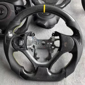 Refined Deep Gloss Carbon Fiber Steering Wheel for Honda 9th Gen Civic | Motorsport Profile