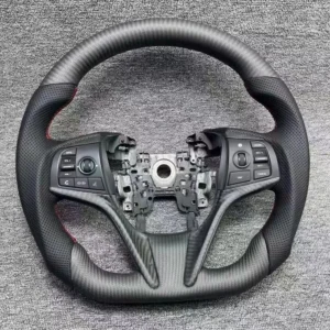 Upgrade Deep Gloss Carbon Fiber Steering Wheel for Honda UR-V | Plug & Play Install