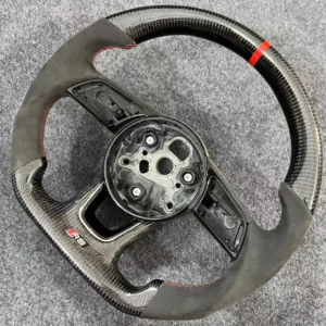 Custom Carbon Fiber Alcantara Steering Wheel for Audi B9 S4 S5 A4 A5 RS4 RS5 S3 | Yeedercar