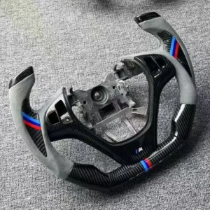 Refined Semi-Gloss Carbon Fiber Steering Wheel for Hyundai Launes Coupe | Motorsport Profile