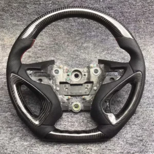 Premium Deep Gloss Carbon Fiber Steering Wheel for Hyundai Sonata 8 | OEM Spec Fitment
