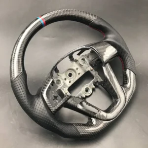 Handcrafted Satin Carbon Fiber Steering Wheel Replacement for Kia K2 2011-2014
