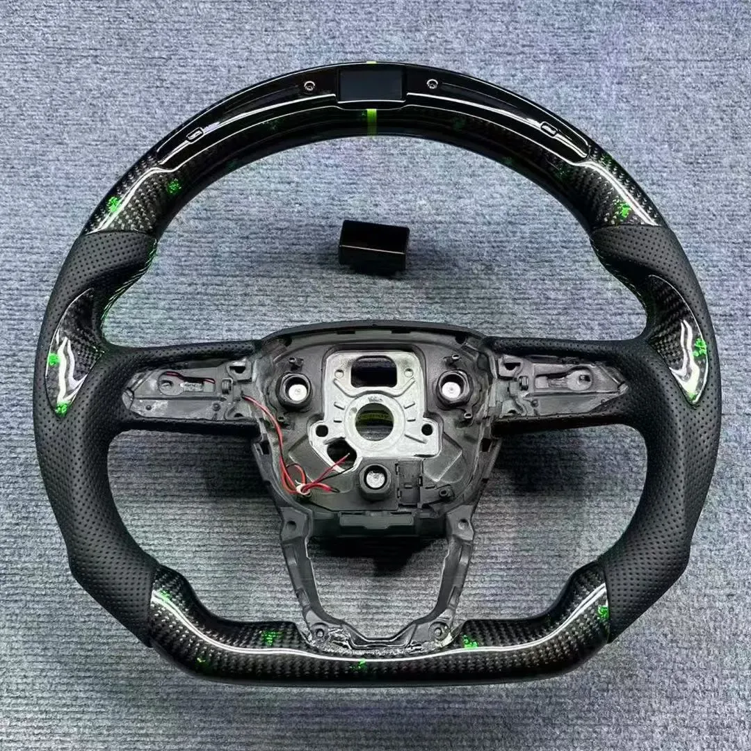 Custom LED Forged Carbon Steering Wheel for Audi Q5 Q5L SQ5 | Yeedercar