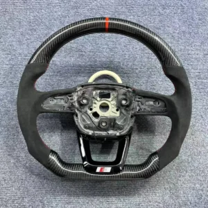 Custom Heated Carbon Alcantara Steering Wheel for Audi A6 A7 S6 S7 C7 | Yeedercar