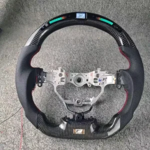 Yeedercar Custom LED Carbon fiber steering wheel Leather for Lexus IS350 ES240 IS250
