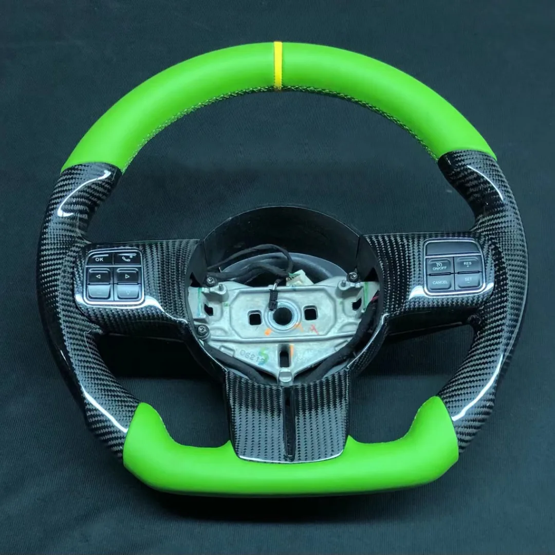 Yeedercar Custom Carbon fiber steering wheel for Jeep wrangler - detail