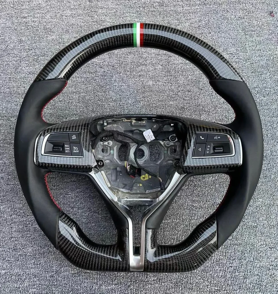 Maserati Quattroporte, Ghibli and Levante carbon fiber steering wheel, made to order