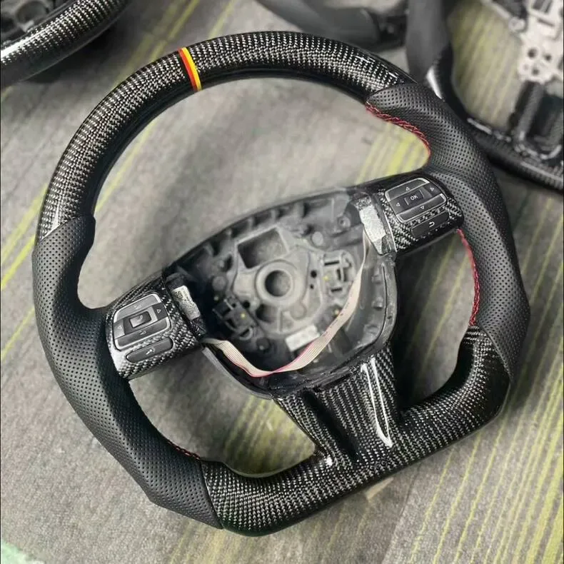 seat leon cupra carbon fiber steering wheel - view 2