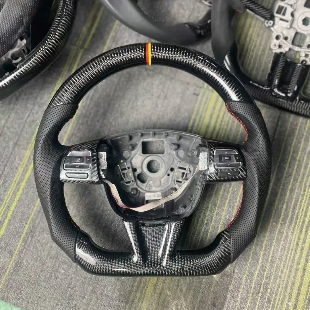 seat leon cupra carbon fiber steering wheel - view 3