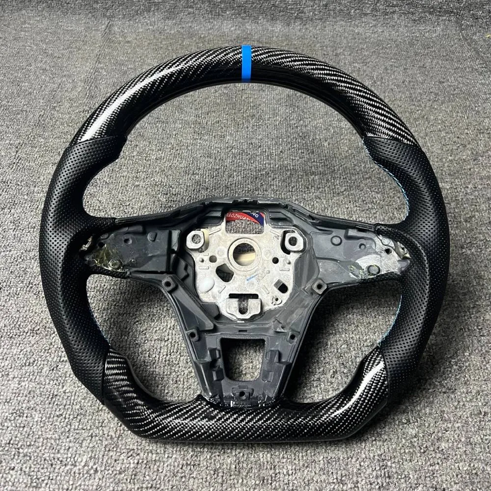 volkswagen golf carbon fiber steering wheel - view 2