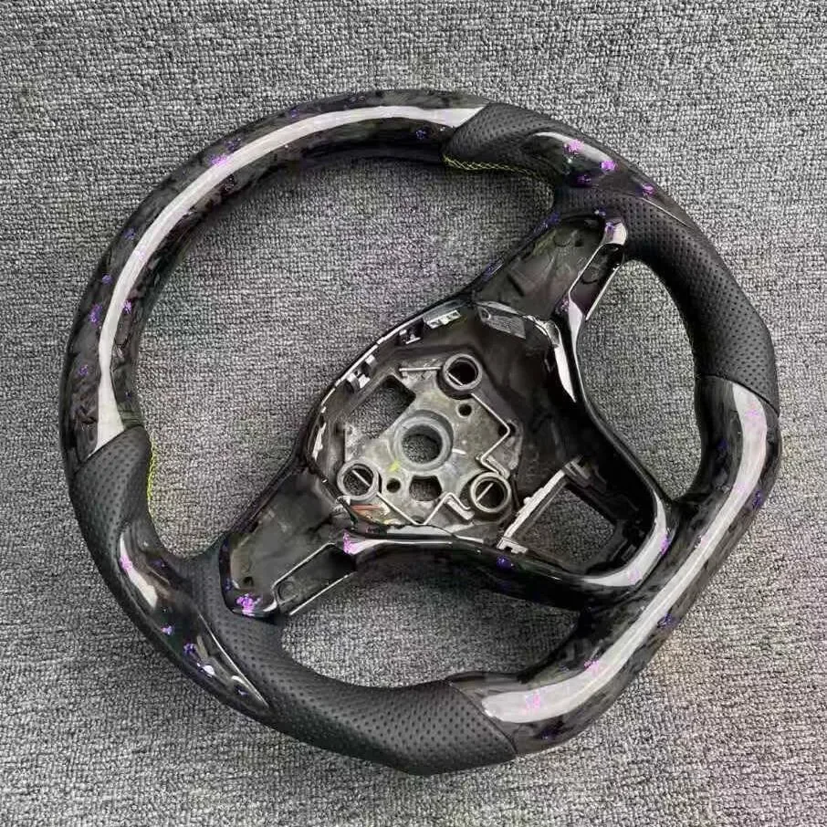 volkswagen golf carbon fiber steering wheel - view 2