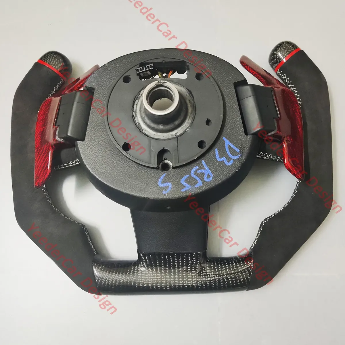 mini carbon fiber steering wheel - view 2