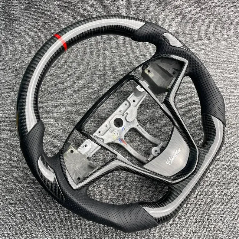 ct5 cadillac carbon fiber steering wheel - view 2