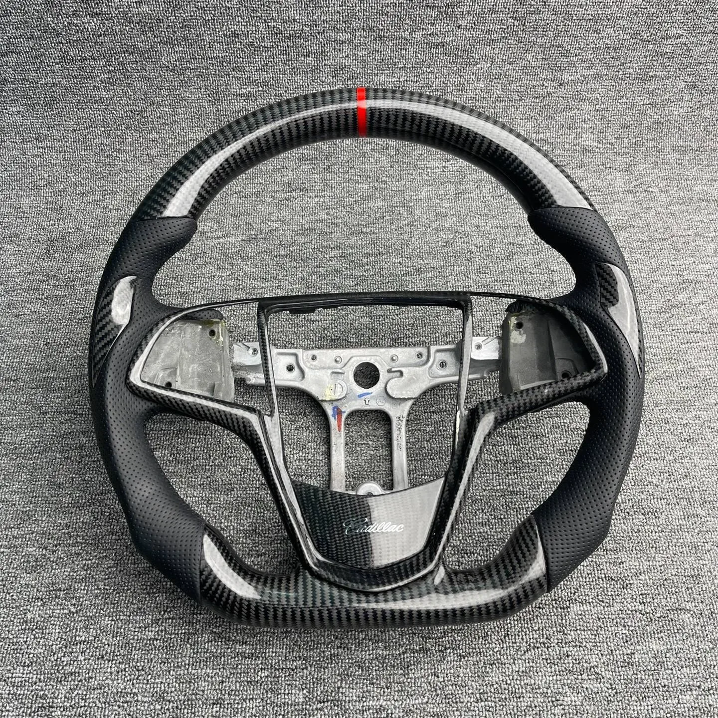 ct5 cadillac carbon fiber steering wheel - view 3
