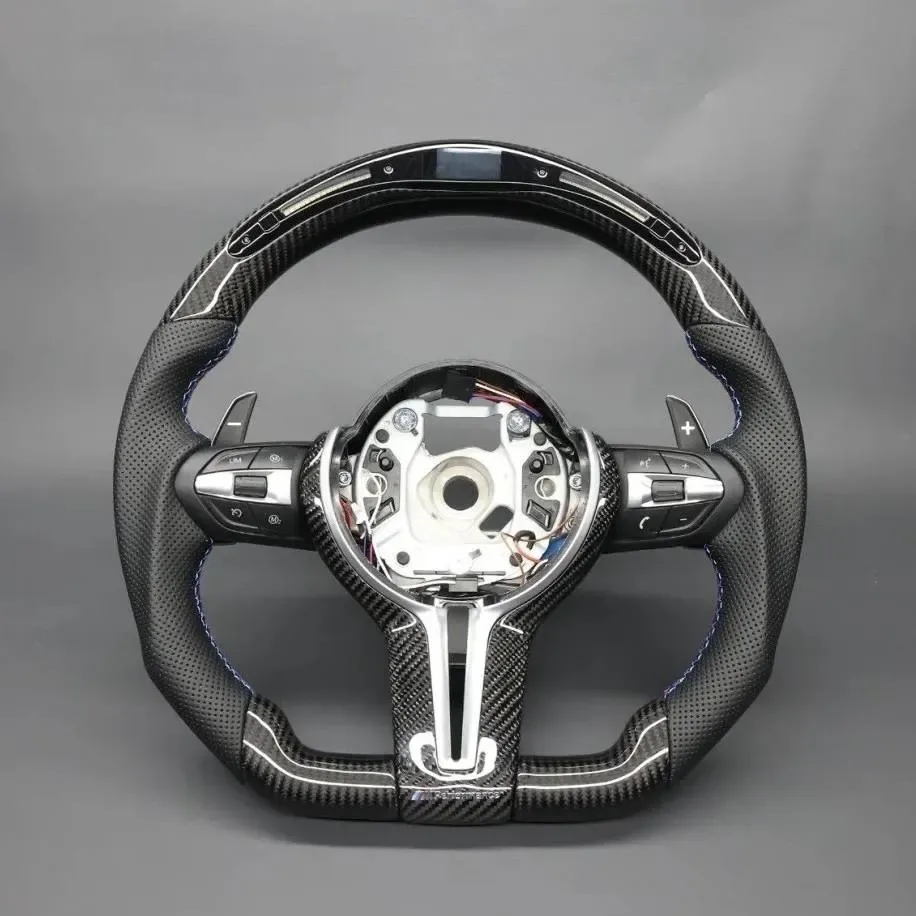 bmw f80 m3 carbon fiber steering wheel - view 2