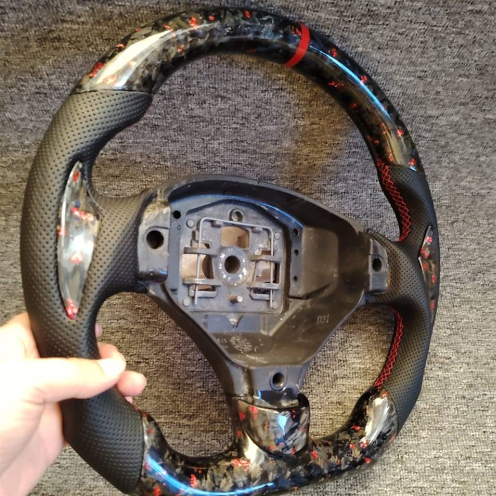 Forged carbon fiber steering wheel for Peugeot 308 CC & RCZ (3)