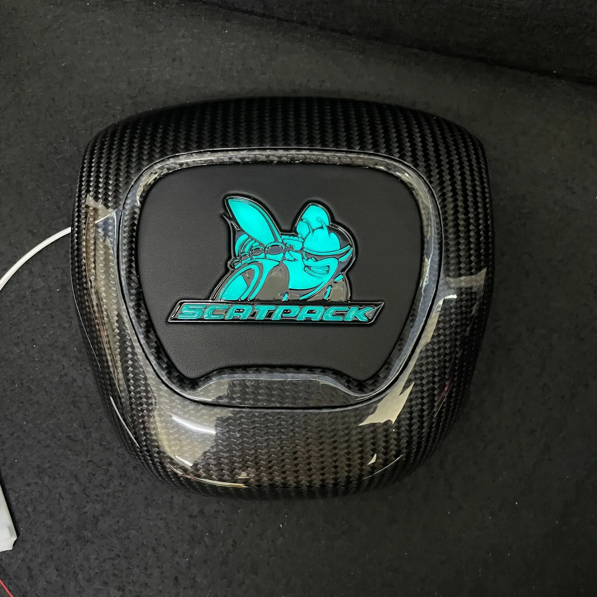 dodge charger carbon fiber steering wheel - view 3