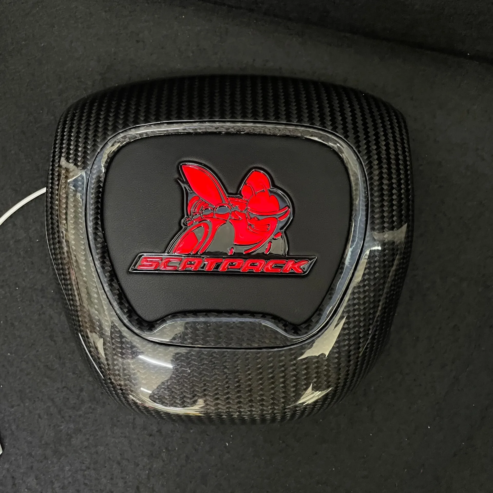 dodge charger carbon fiber steering wheel - view 4