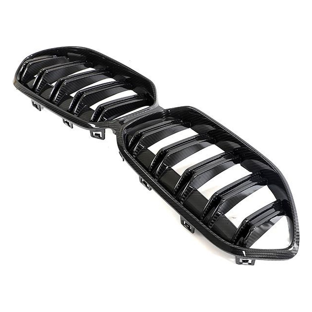Custom Carbon Fiber Front Kidney Grille for BMW 2 Series Gran Coupe (2021+) — front three-quarter view